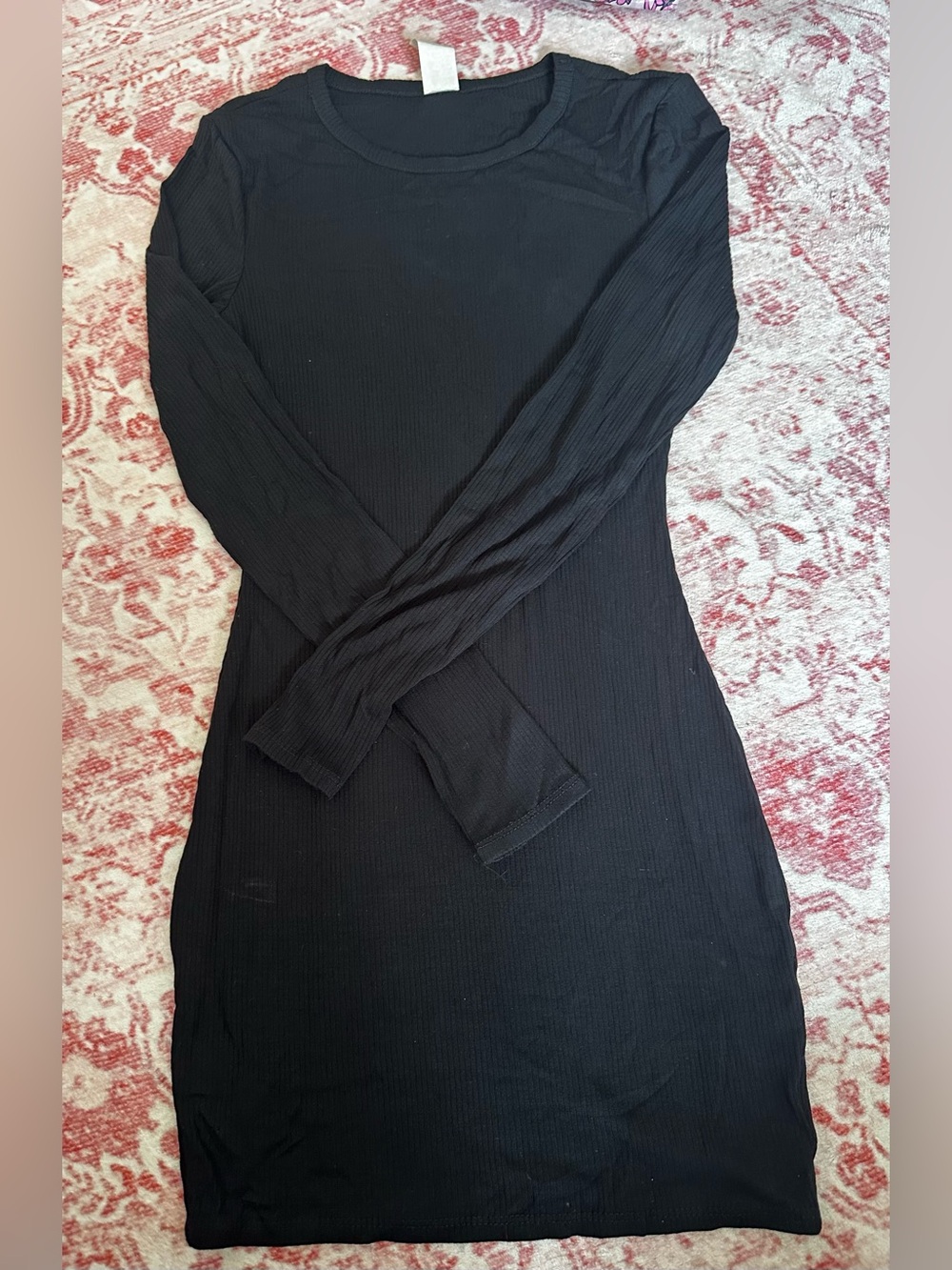 Windsor Black Long Sleeve Bodycon Dress